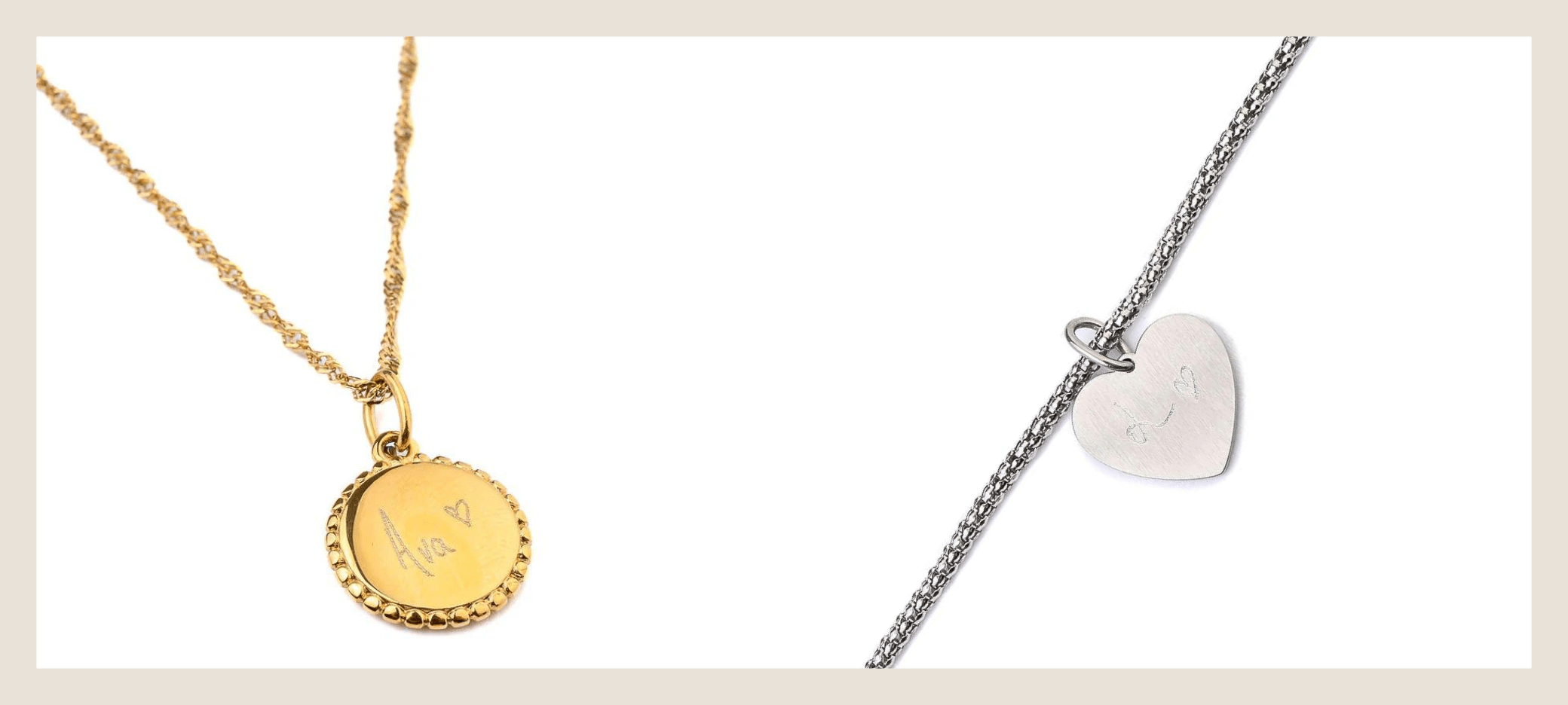 Heartfelt Charm of Handwritten & Fingerprint Engraving - Lynott Jewellery