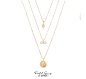 RACHEL GORRY 3 LAYER NECKLACE BUNDLE best gold plated tarnish and water resistant piece by Irish Jewellery brand - Lynott Jewellery