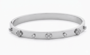 CLUSTER CLOVER BANGLE best gold plated tarnish and water resistant piece by Irish Jewellery brand - Lynott Jewellery
