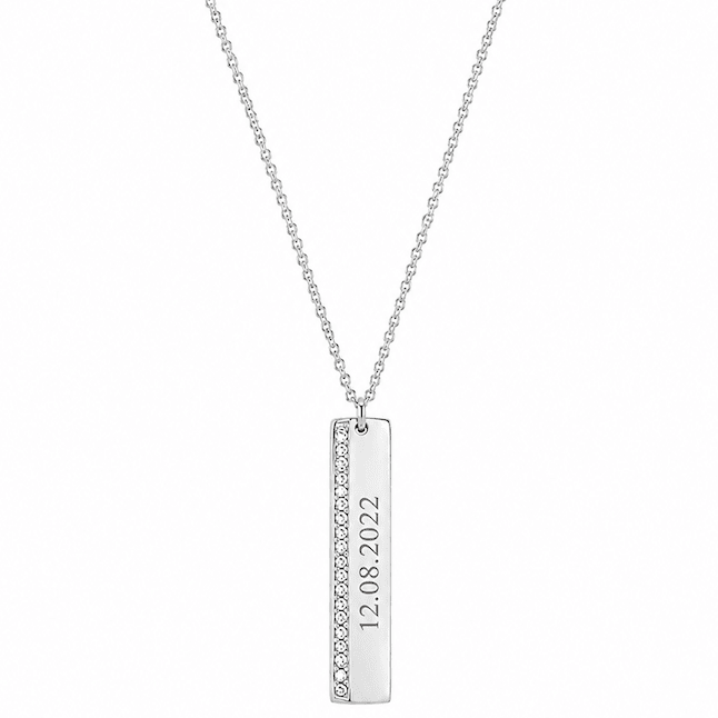 DREAMER BAR ENGRAVABLE NECKLACE best gold plated tarnish and water resistant piece by Irish Jewellery brand - Lynott Jewellery