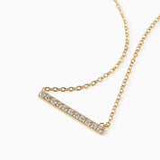 LINEAR LUXE NECKLACE best gold plated tarnish and water resistant piece by Irish Jewellery brand - Lynott Jewellery