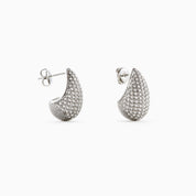 CRYSTAL DOME STUD best gold plated tarnish and water resistant piece by Irish Jewellery brand - Lynott Jewellery