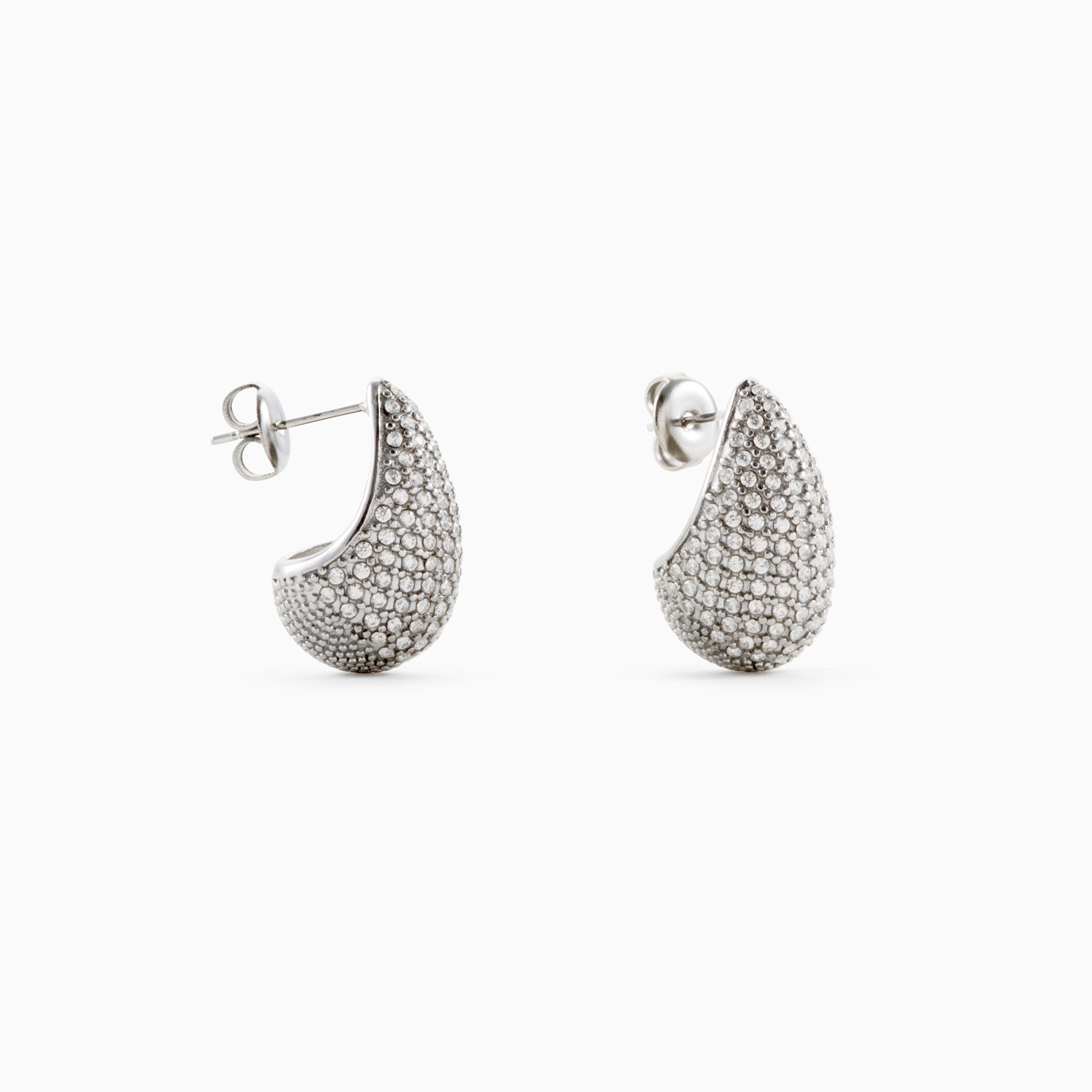 CRYSTAL DOME STUD best gold plated tarnish and water resistant piece by Irish Jewellery brand - Lynott Jewellery