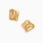 MOLTEN GLOW STUD best gold plated tarnish and water resistant piece by Irish Jewellery brand - Lynott Jewellery