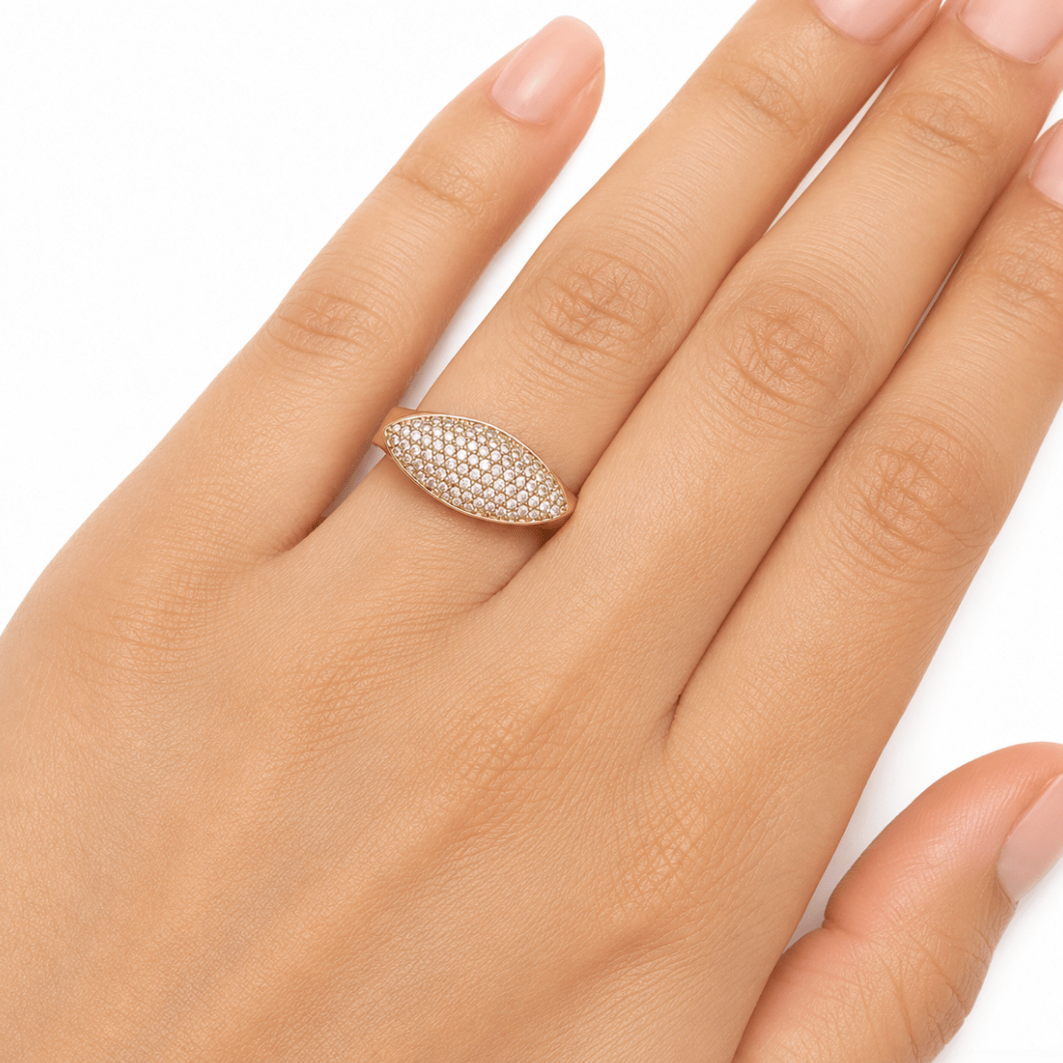 LOLA OVAL ADJUSTABLE RING best gold plated tarnish and water resistant piece by Irish Jewellery brand - Lynott Jewellery