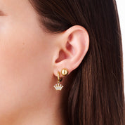 MAGIC MOMENT HUGGIE 5 PIECE EARRING SET best gold plated tarnish and water resistant piece by Irish Jewellery brand - Lynott Jewellery