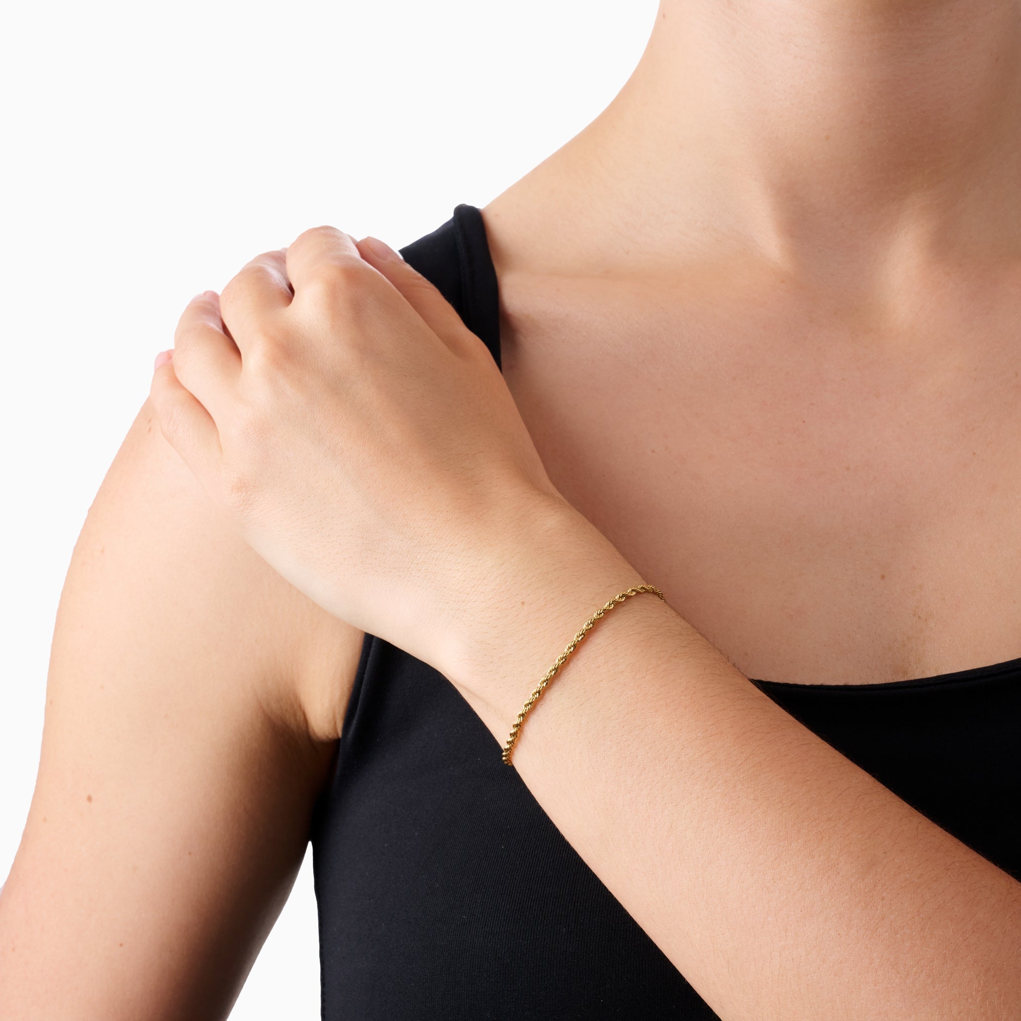 TWISTED CHAIN BRACELET best gold plated tarnish and water resistant piece by Irish Jewellery brand - Lynott Jewellery