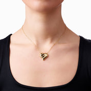 TRUE LOVE HEART NECKLACE best gold plated tarnish and water resistant piece by Irish Jewellery brand - Lynott Jewellery