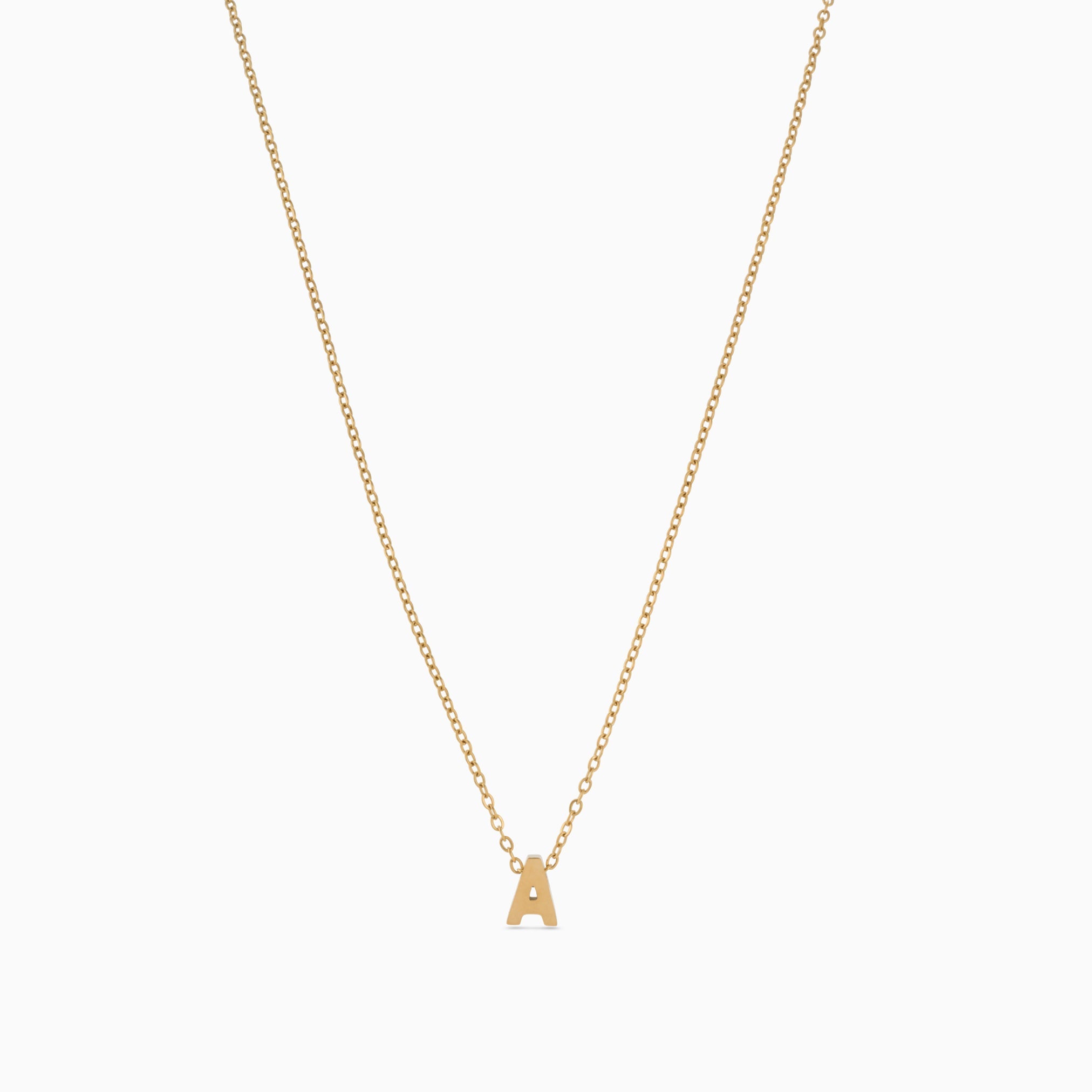 INITIAL NECKLACE best gold plated tarnish and water resistant piece by Irish Jewellery brand - Lynott Jewellery