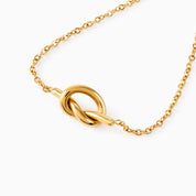 KNOT NECKLACE best gold plated tarnish and water resistant piece by Irish Jewellery brand - Lynott Jewellery