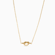 KNOT NECKLACE best gold plated tarnish and water resistant piece by Irish Jewellery brand - Lynott Jewellery