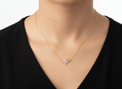 BLOSSOM NECKLACE best gold plated tarnish and water resistant piece by Irish Jewellery brand - Lynott Jewellery