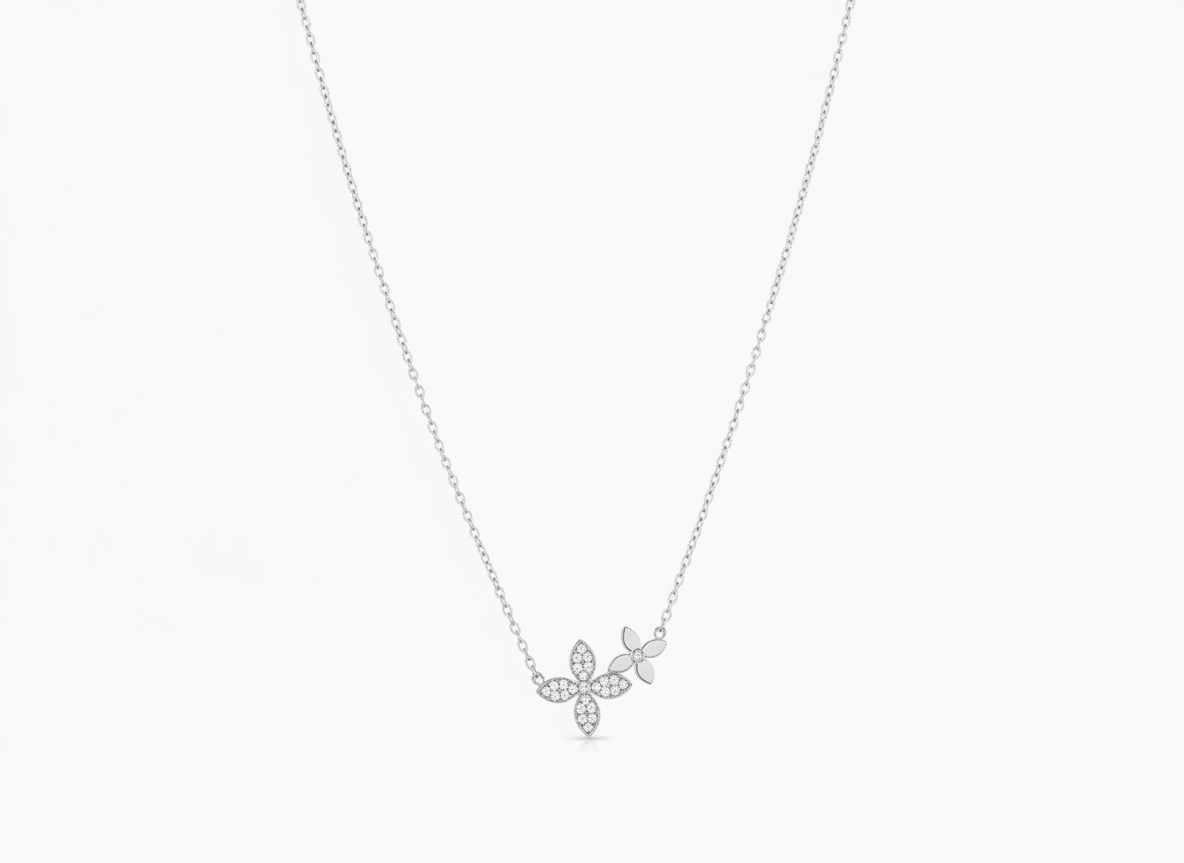 BLOSSOM NECKLACE best gold plated tarnish and water resistant piece by Irish Jewellery brand - Lynott Jewellery