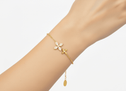 BLOSSOM BRACELET best gold plated tarnish and water resistant piece by Irish Jewellery brand - Lynott Jewellery