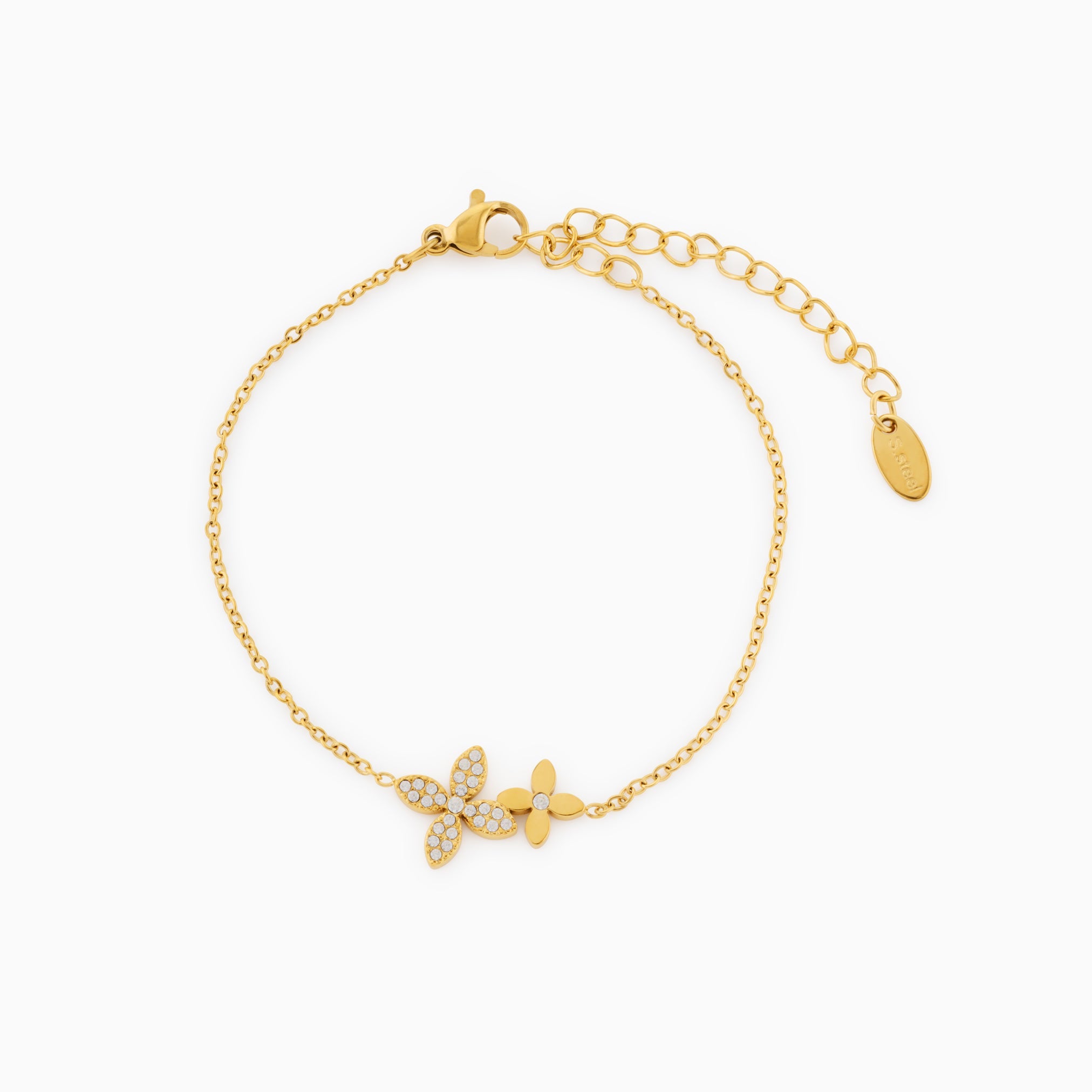 BLOSSOM BRACELET best gold plated tarnish and water resistant piece by Irish Jewellery brand - Lynott Jewellery