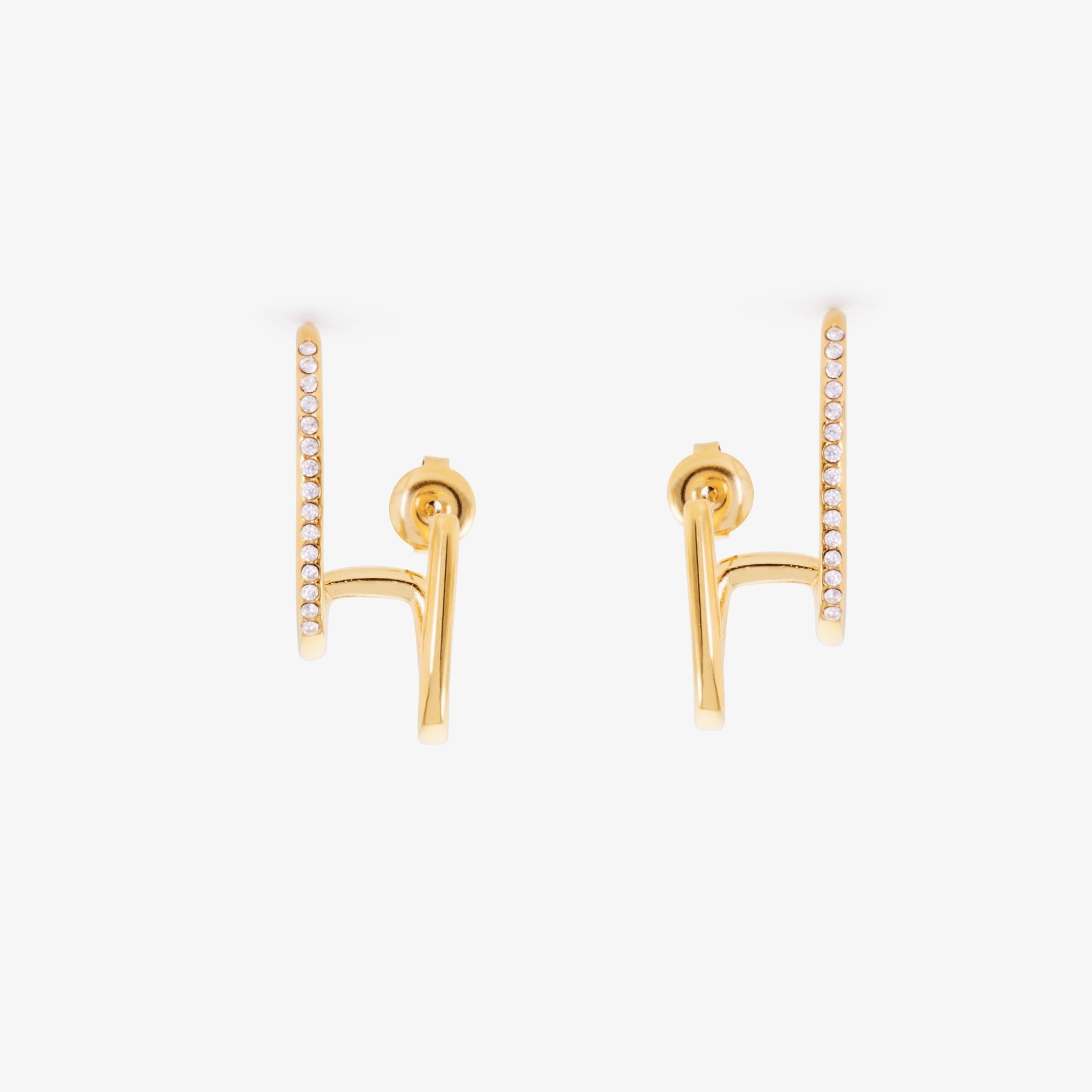 SPARKLE ROPE EARRING best gold plated tarnish and water resistant piece by Irish Jewellery brand - Lynott Jewellery