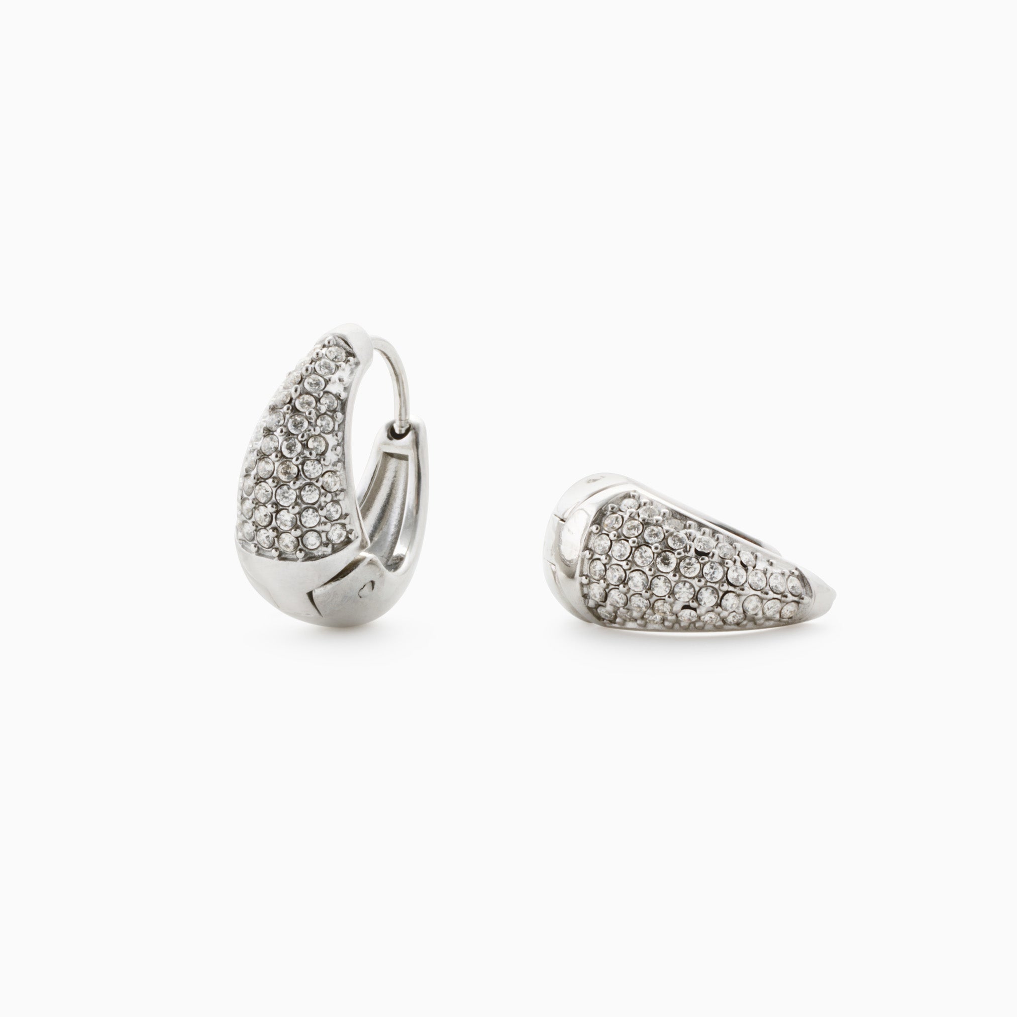 PURE SPARKLE HUGGIES best gold plated tarnish and water resistant piece by Irish Jewellery brand - Lynott Jewellery