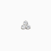 CLOVER FLAT BACK INDIVIDUAL STUD best gold plated tarnish and water resistant piece by Irish Jewellery brand - Lynott Jewellery