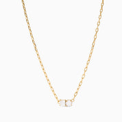 DUAL SPARKLE NECKLACE best gold plated tarnish and water resistant piece by Irish Jewellery brand - Lynott Jewellery