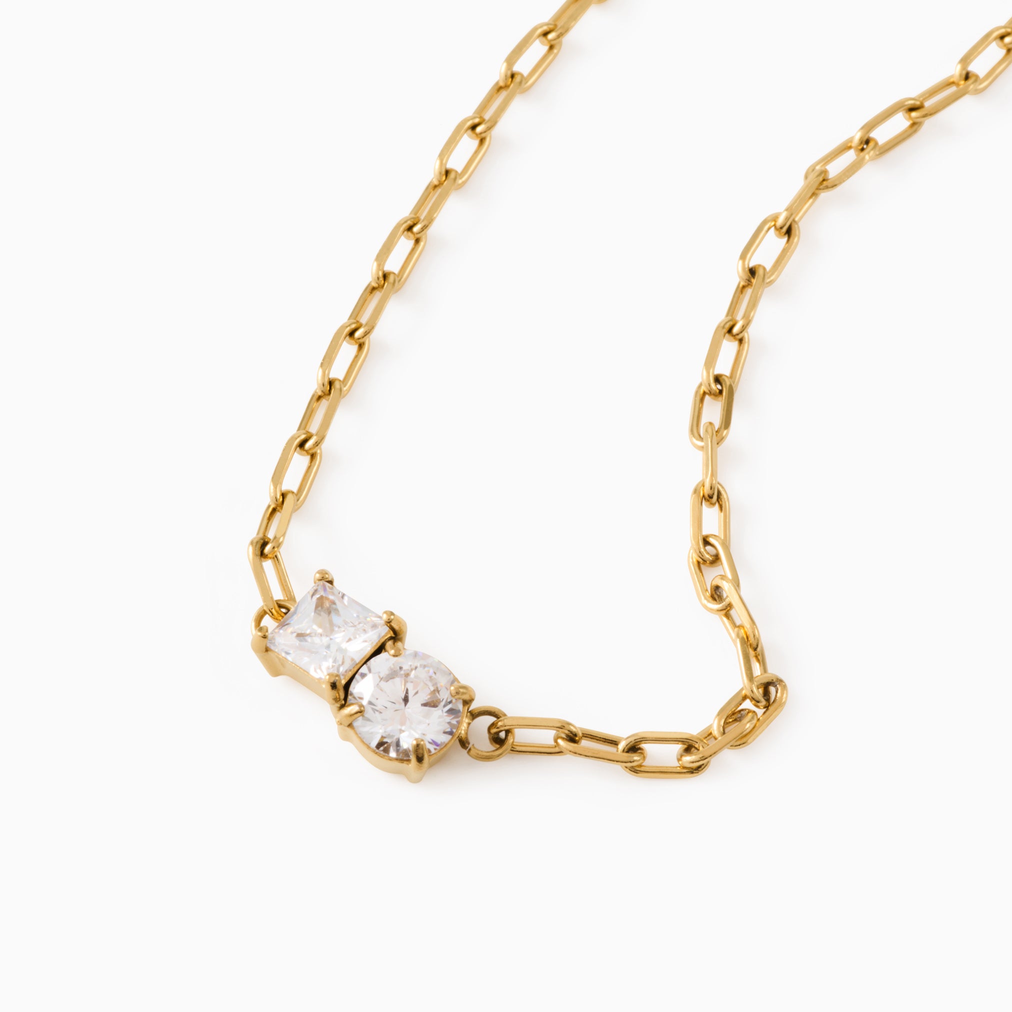COLLAR DOBLE BRILLO