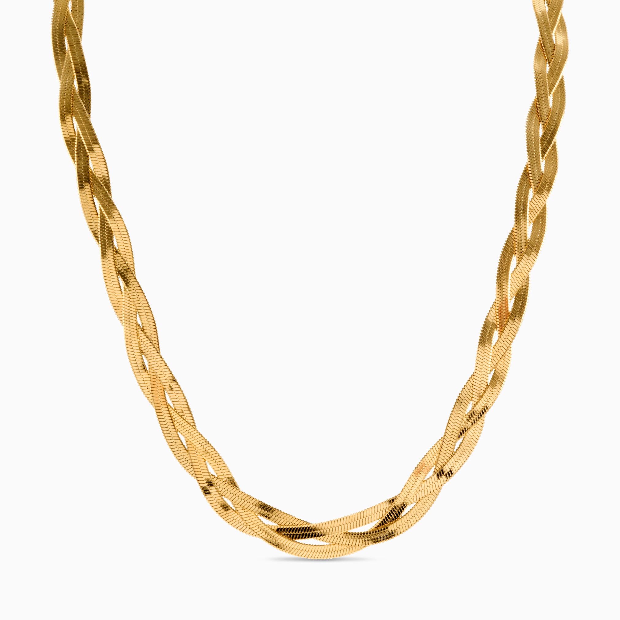 COLLAR DE CADENAS ENTRELAZADAS