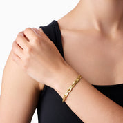 ENTWINED BRACELET best gold plated tarnish and water resistant piece by Irish Jewellery brand - Lynott Jewellery