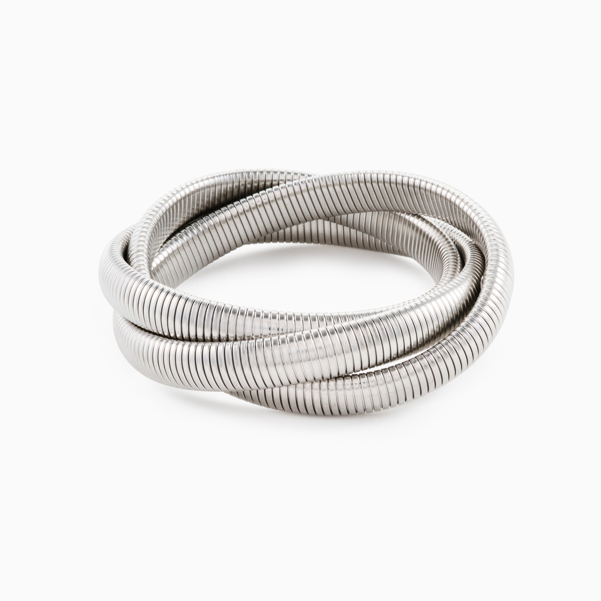WANDERER TWISTED BANGLE best gold plated tarnish and water resistant piece by Irish Jewellery brand - Lynott Jewellery