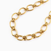 BOLD CONNECTION NECKLACE best gold plated tarnish and water resistant piece by Irish Jewellery brand - Lynott Jewellery