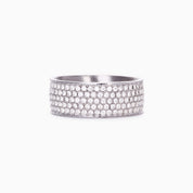 LOLA BAND RING best gold plated tarnish and water resistant piece by Irish Jewellery brand - Lynott Jewellery