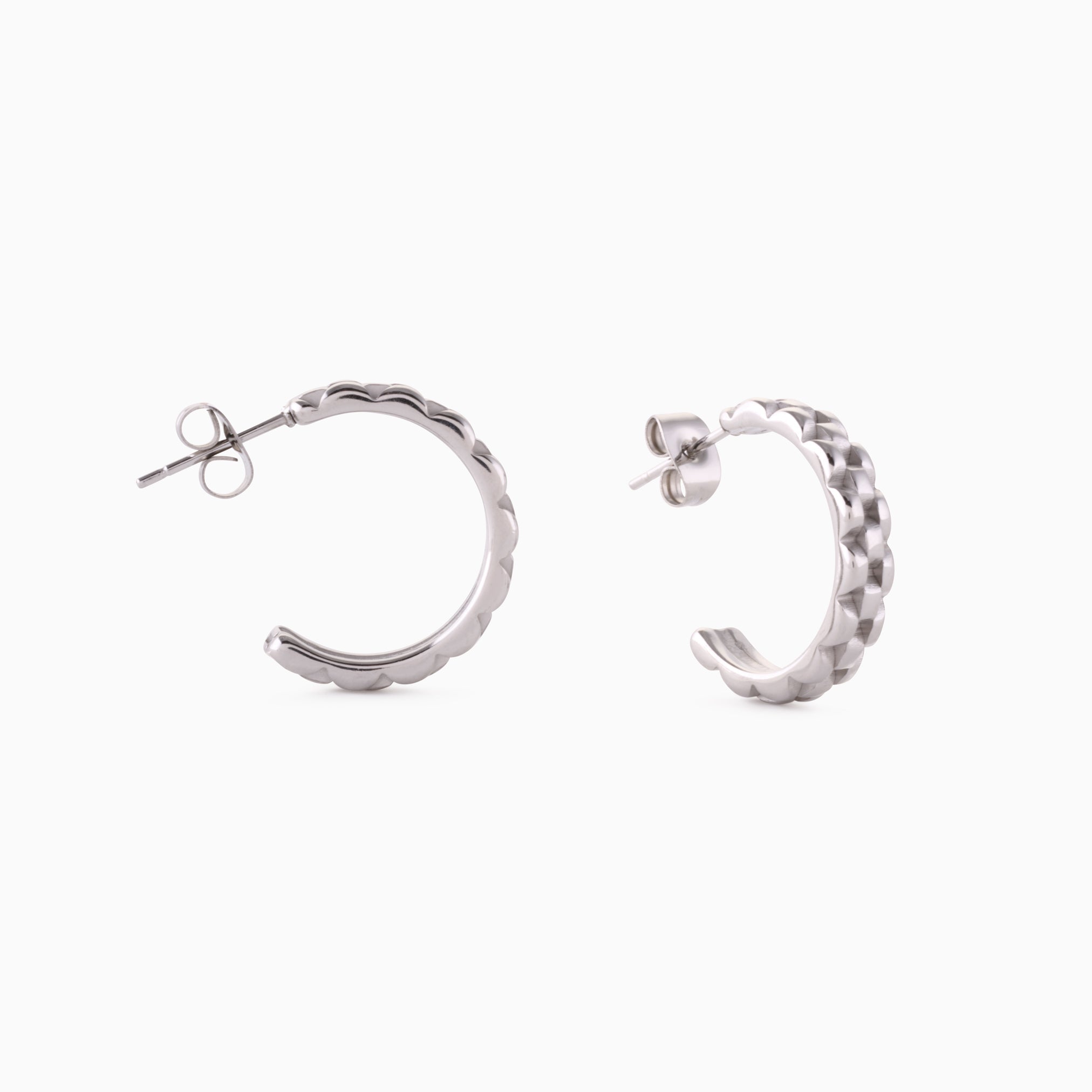 LINK STRAP HOOPS best gold plated tarnish and water resistant piece by Irish Jewellery brand - Lynott Jewellery