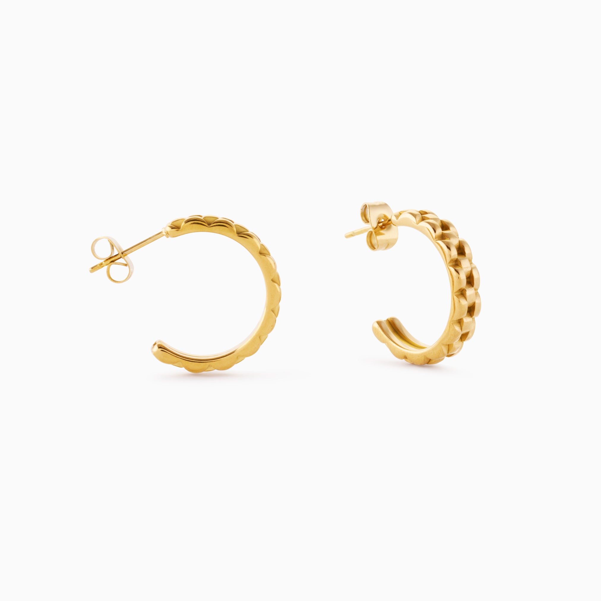 PENDIENTES DE ARO CON ESLABONES