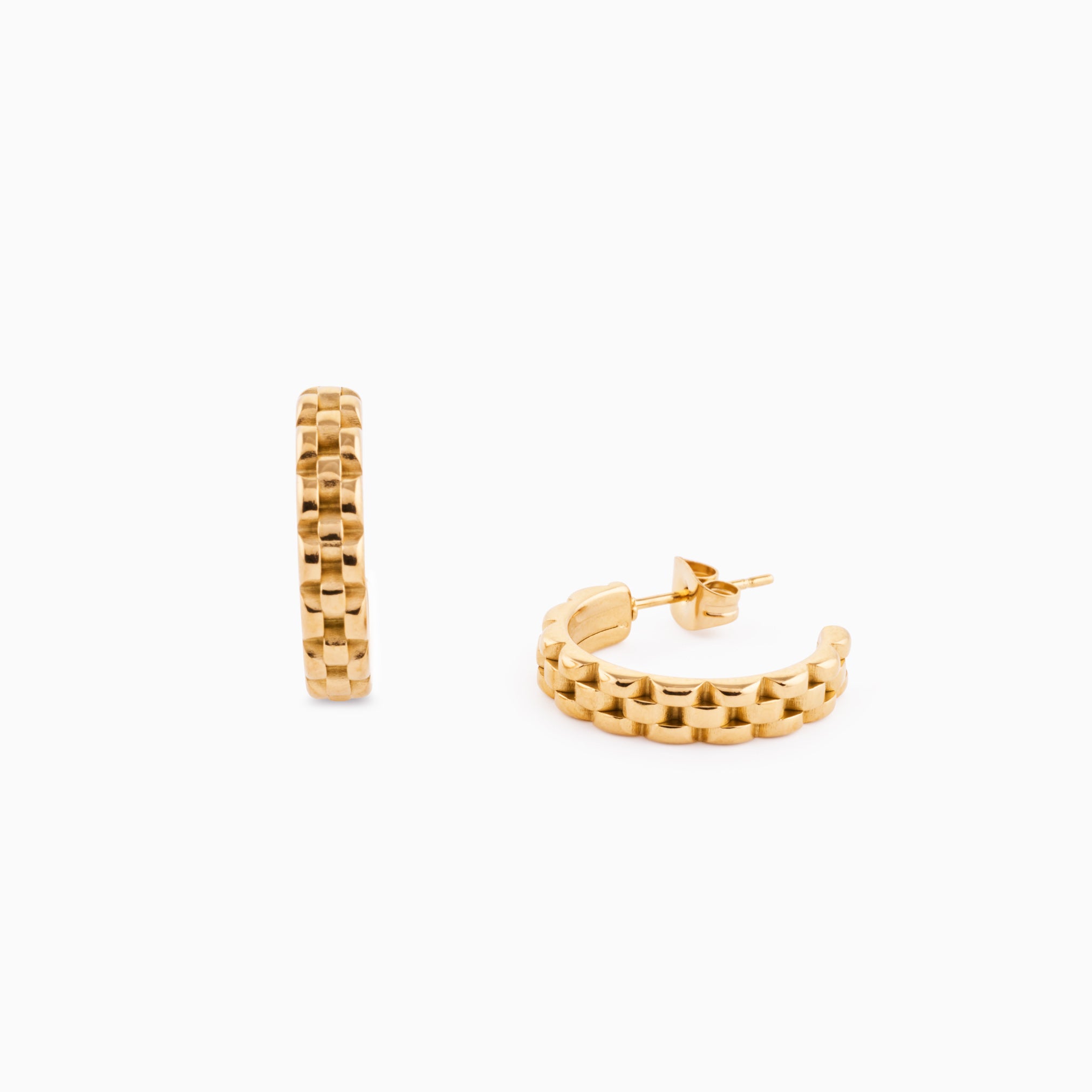 PENDIENTES DE ARO CON ESLABONES
