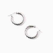 VIVID TWISTED HOOPS best gold plated tarnish and water resistant piece by Irish Jewellery brand - Lynott Jewellery