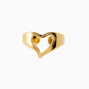 ANILLO AJUSTABLE CORAZÓN ABIERTO