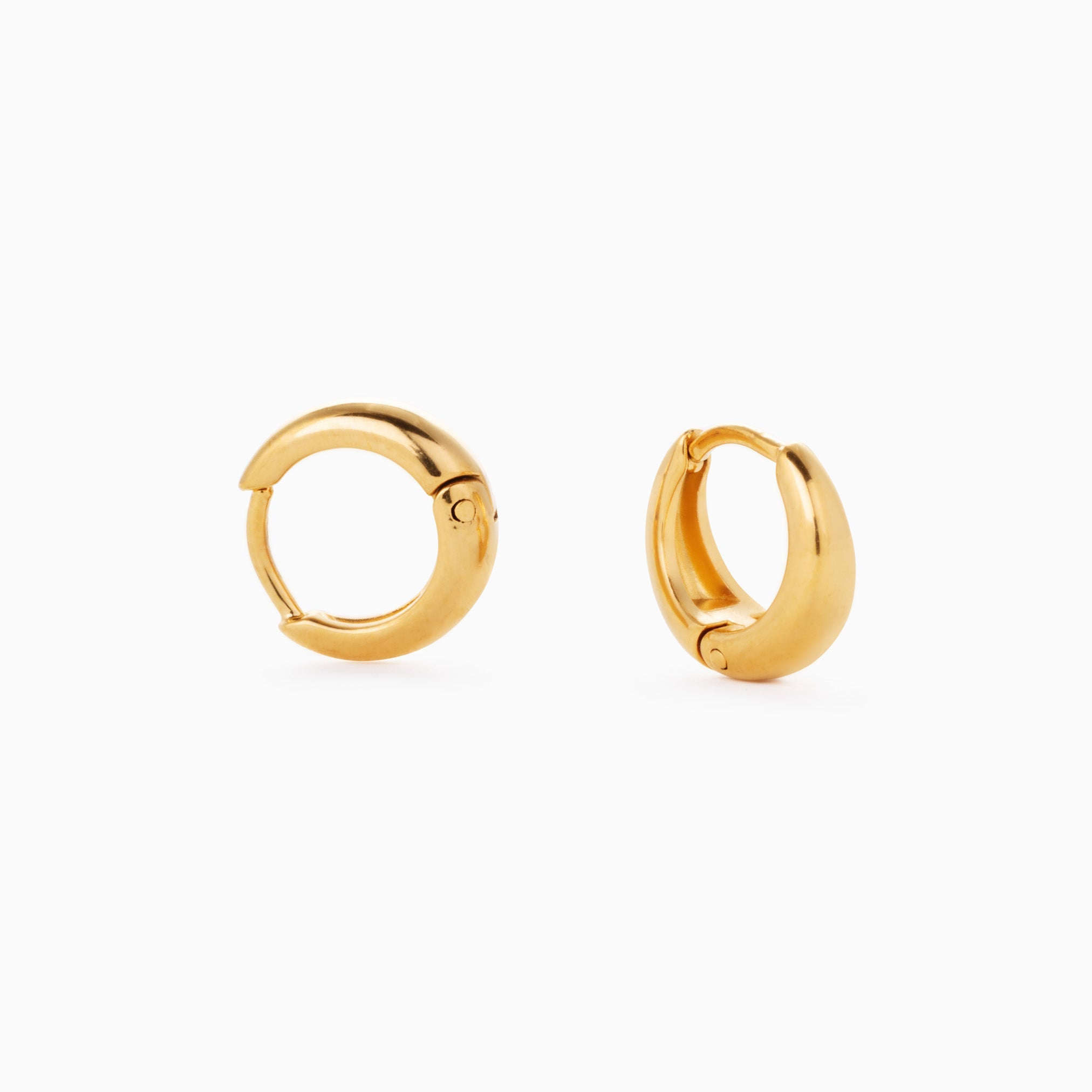 PURE HUGGIES best gold plated tarnish and water resistant piece by Irish Jewellery brand - Lynott Jewellery