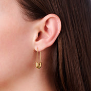 PIN EARRINGS best gold plated tarnish and water resistant piece by Irish Jewellery brand - Lynott Jewellery