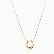 HORSESHOE NECKLACE best gold plated tarnish and water resistant piece by Irish Jewellery brand - Lynott Jewellery