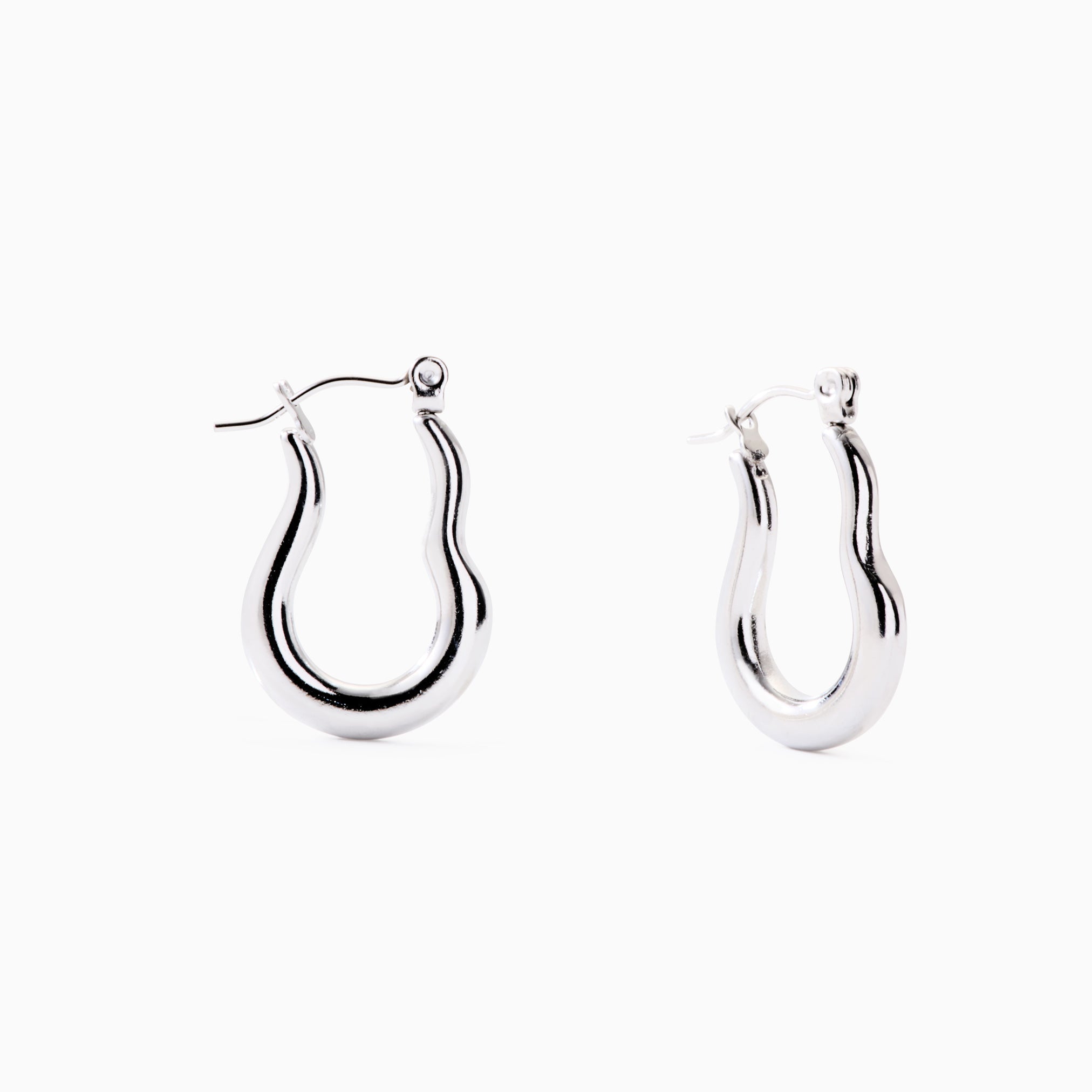 RIPPLE HOOP EARRINGS best gold plated tarnish and water resistant piece by Irish Jewellery brand - Lynott Jewellery
