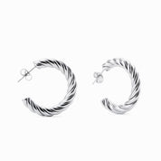 TWISTED HOOPS best gold plated tarnish and water resistant piece by Irish Jewellery brand - Lynott Jewellery