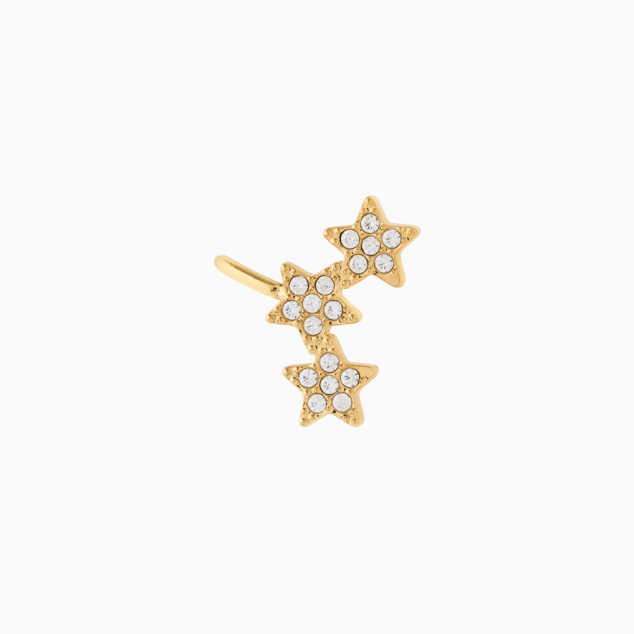 STAR EAR CUFF best gold plated tarnish and water resistant piece by Irish Jewellery brand - Lynott Jewellery