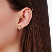 TOTAL GLAM EAR CUFF best gold plated tarnish and water resistant piece by Irish Jewellery brand - Lynott Jewellery
