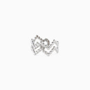 DOUBLE WAVE EAR CUFF best gold plated tarnish and water resistant piece by Irish Jewellery brand - Lynott Jewellery