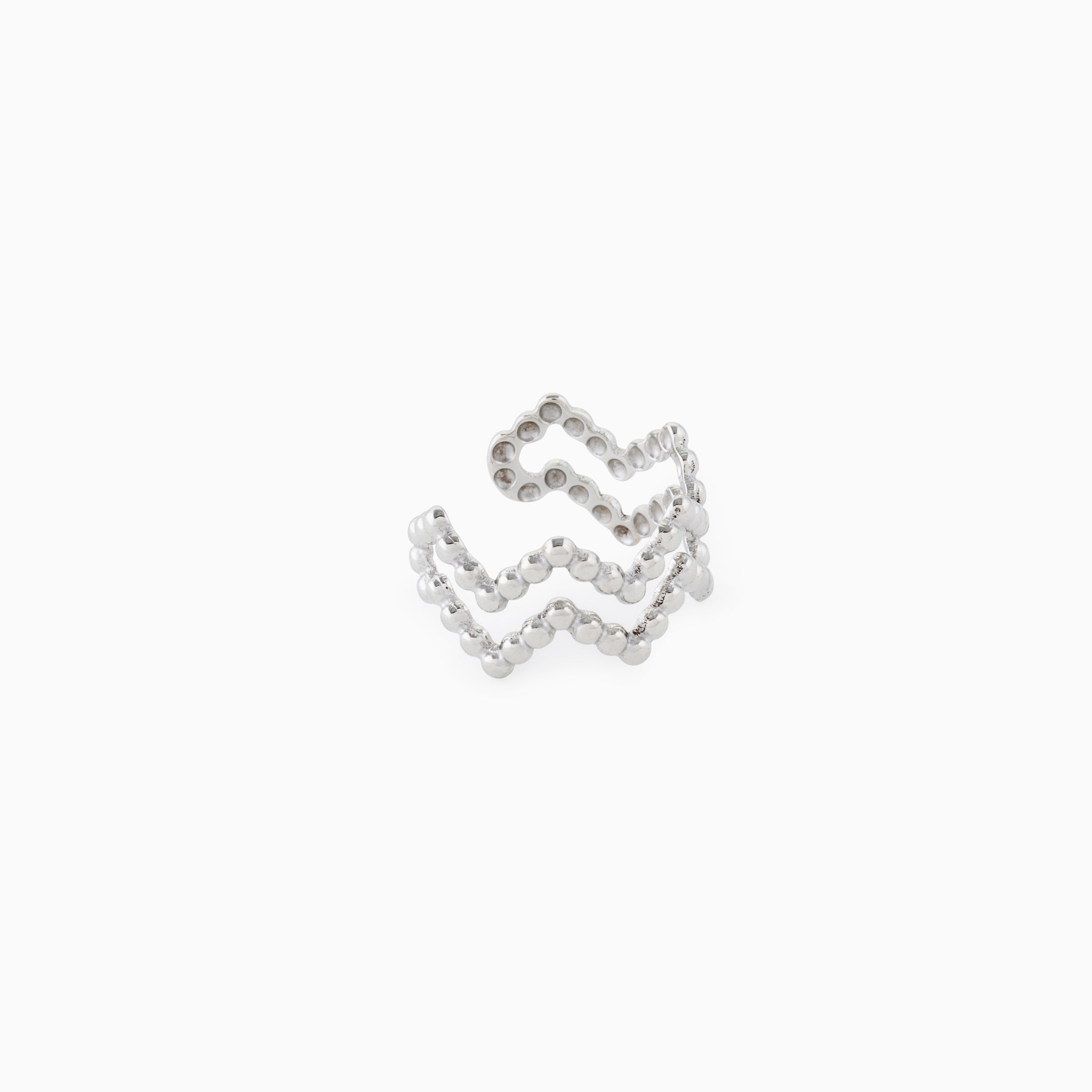 DOUBLE WAVE EAR CUFF best gold plated tarnish and water resistant piece by Irish Jewellery brand - Lynott Jewellery