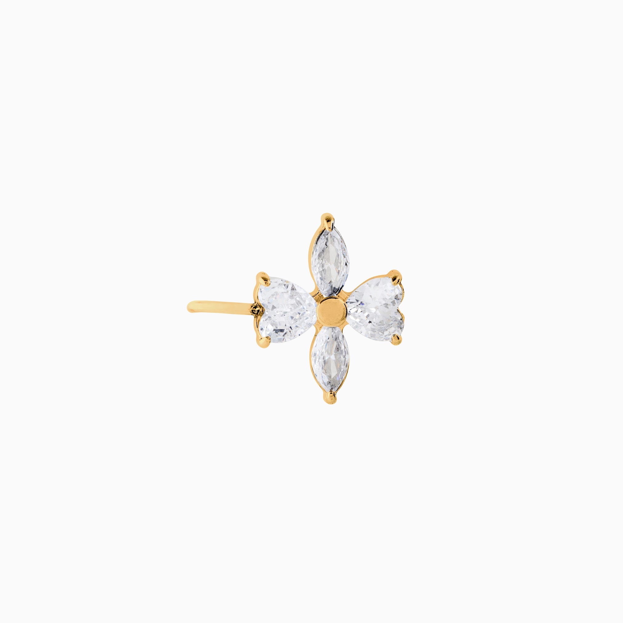 LOTUS EAR CUFF best gold plated tarnish and water resistant piece by Irish Jewellery brand - Lynott Jewellery