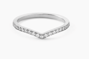CRYSTAL WISHBONE RING best gold plated tarnish and water resistant piece by Irish Jewellery brand - Lynott Jewellery