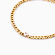 EVERMORE ROUND PENDANT BRACELET best gold plated tarnish and water resistant piece by Irish Jewellery brand - Lynott Jewellery