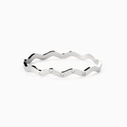 GLITTER WAVE BANGLE best gold plated tarnish and water resistant piece by Irish Jewellery brand - Lynott Jewellery