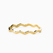 GLITTER WAVE BANGLE best gold plated tarnish and water resistant piece by Irish Jewellery brand - Lynott Jewellery