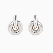 KNOTTED POWER HOOP best gold plated tarnish and water resistant piece by Irish Jewellery brand - Lynott Jewellery
