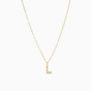 SPARKLE INITIAL NECKLACE best gold plated tarnish and water resistant piece by Irish Jewellery brand - Lynott Jewellery